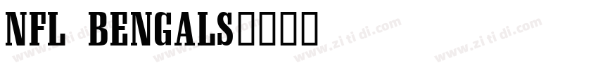 NFL Bengals字体转换